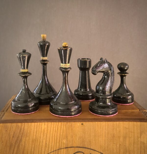 Cupri Columni (Copper Necks); Soviet Botvinnik-Flohr (BFII) Tournament Chess Set, c.1950-1960 - Image 2