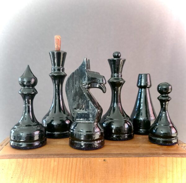 Red Wolves (Lupus Rufae); Soviet GM1 ‘Wolf-Eared Knights’ Tournament Chess Set, c.1965 - Image 2