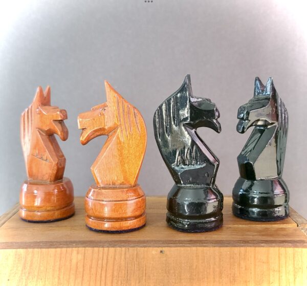 Red Wolves (Lupus Rufae); Soviet GM1 ‘Wolf-Eared Knights’ Tournament Chess Set, c.1965 - Image 5